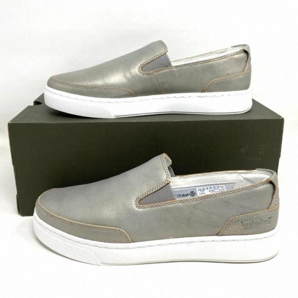 💖MEGA SALE💖Timberland WOMEN TB 0A24WV BZ3 Atlanta Silver Medium Slip-on Green - Picture 9 of 12